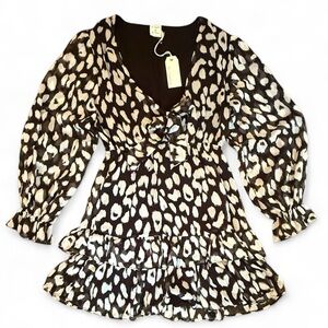 By Together Elegant Black and White Dress size M NWT